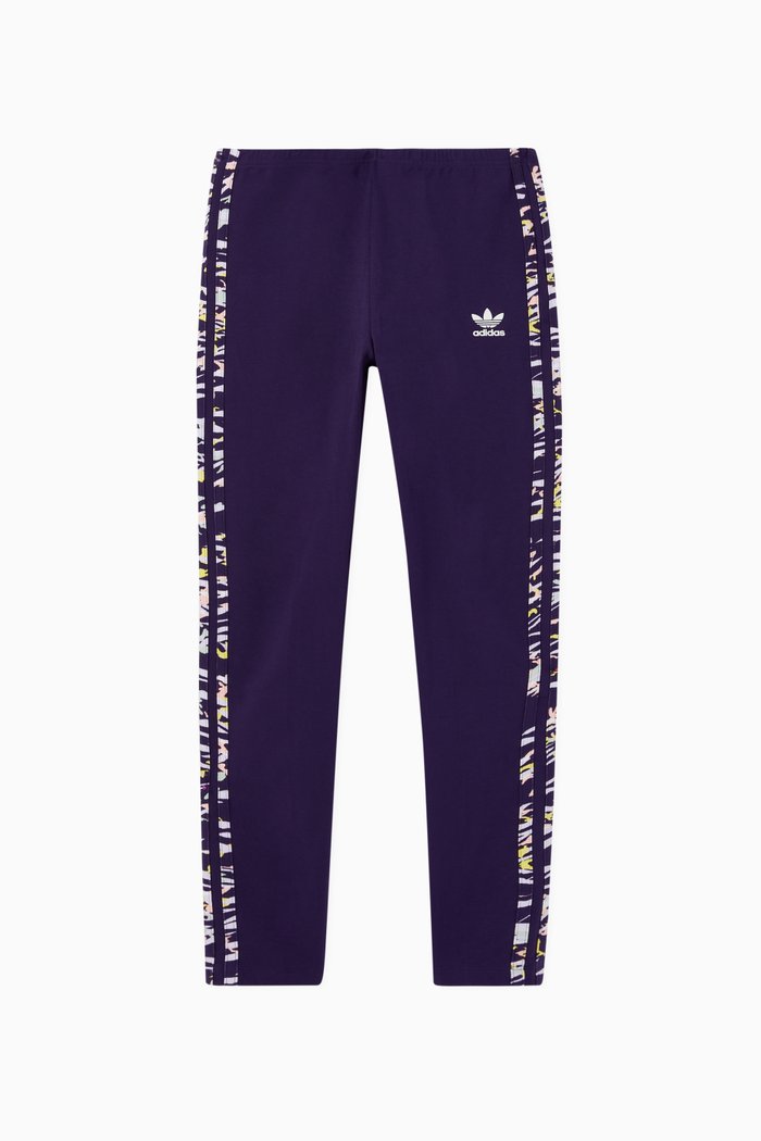 

Animal Striped Leggings, Purple