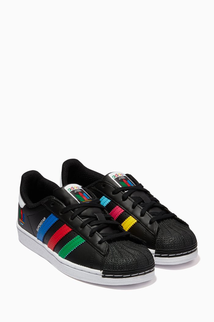 

Superstar Sneakers in Leather, Black