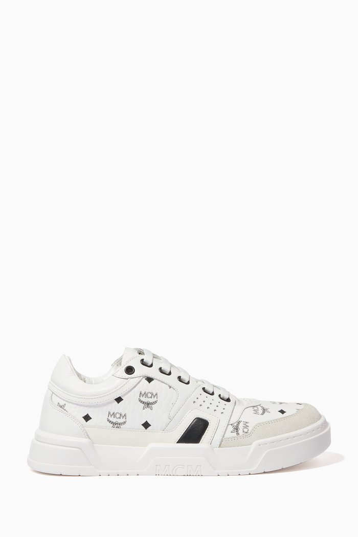 

Skyward Low Top Leather Sneakers, White