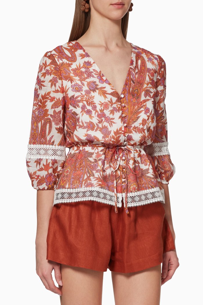 

Floral Cotton Top, Multicolour