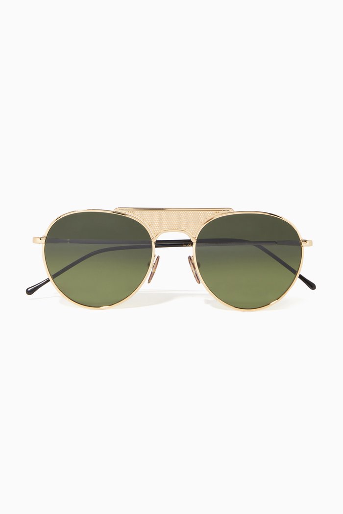 

52 Kerio Aviator Sunglasses, Gold