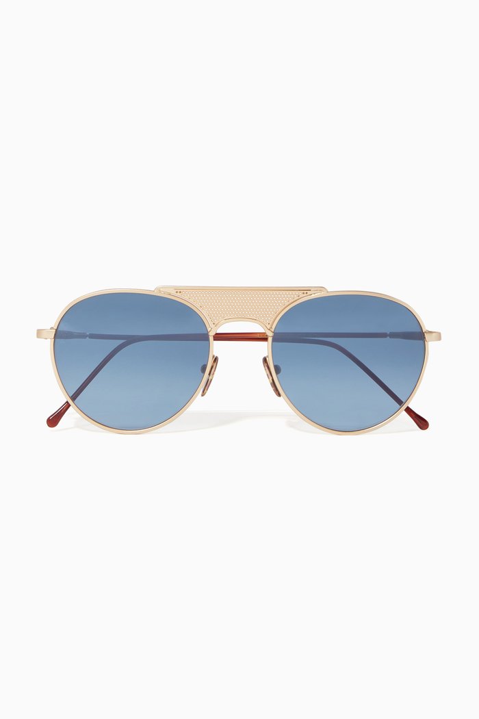 

52 Kerio Aviator Sunglasses, Gold