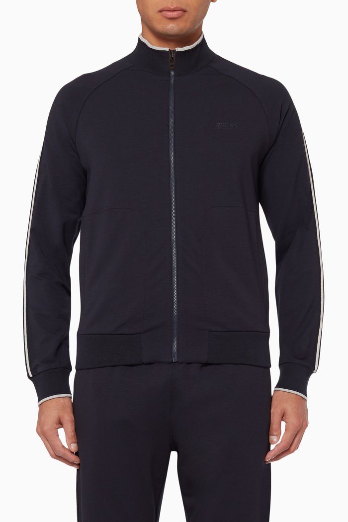 

Cotton-Modal Sweatshirt, Blue