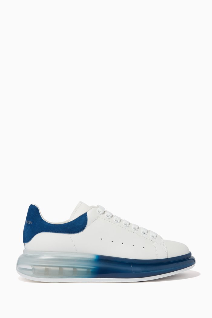 

Oversized Leather Sneakers, Blue