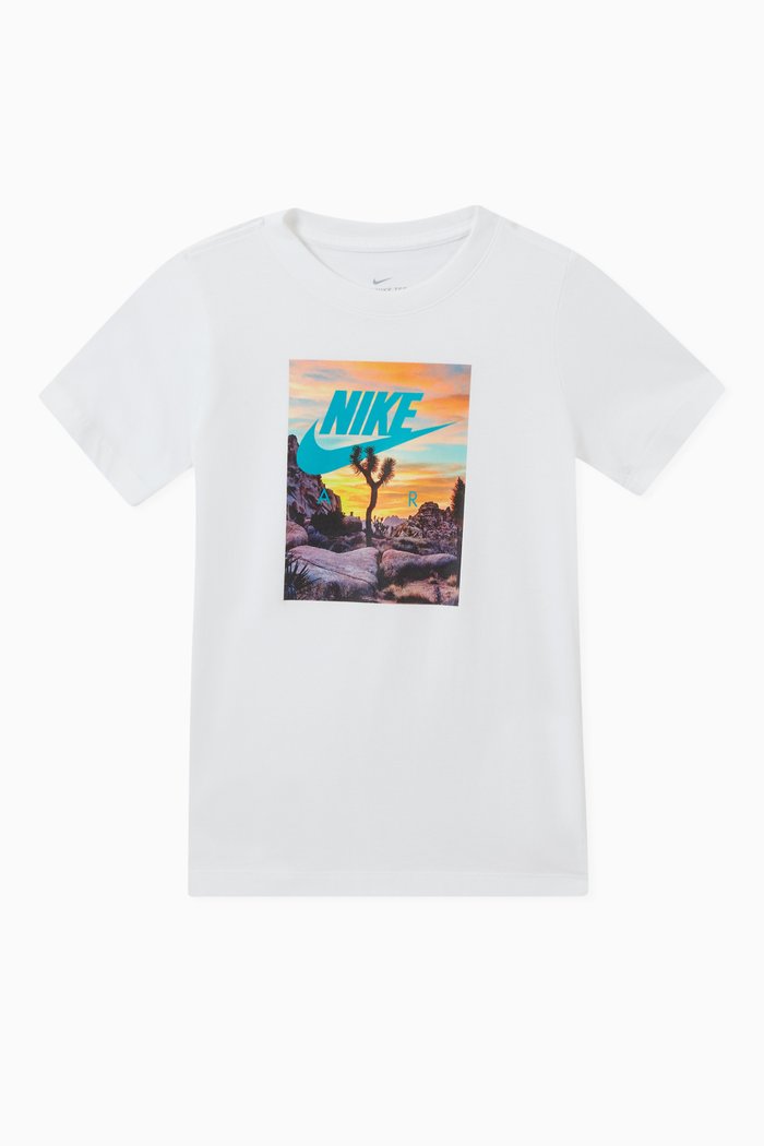 

Summer Photo Printed T-Shirt, White