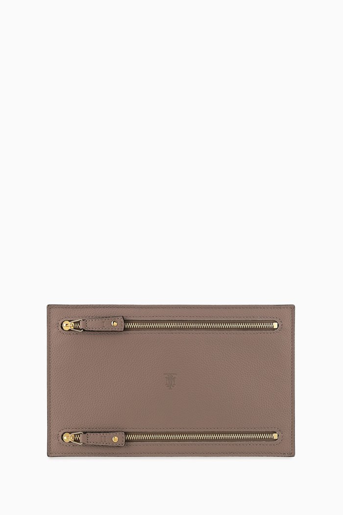 

Leather Currency Wallet, Neutral
