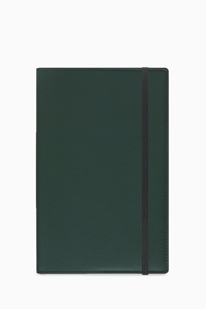 

Large Leather Notebook Cover, Green