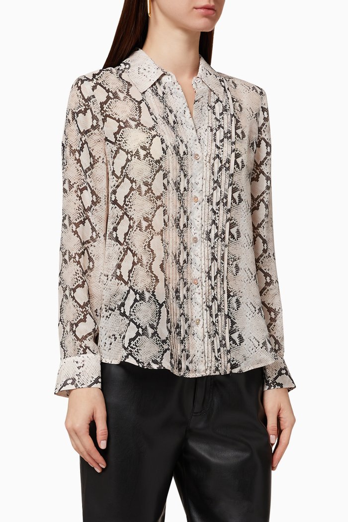 

Swinton Pintuck Silk Blouse, Multicolour