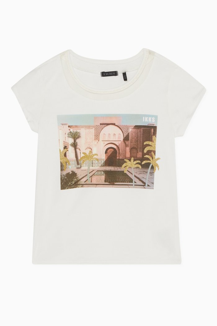 

Palm Tree Print T-Shirt, White