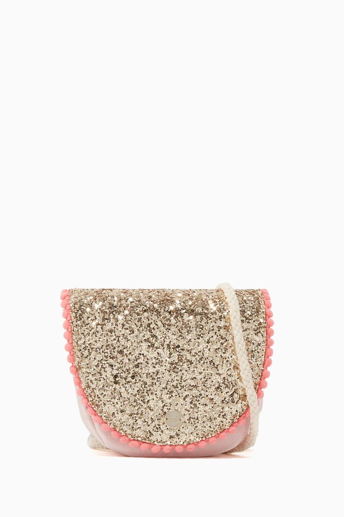 

Glittery Cross-Body Bag, Pink