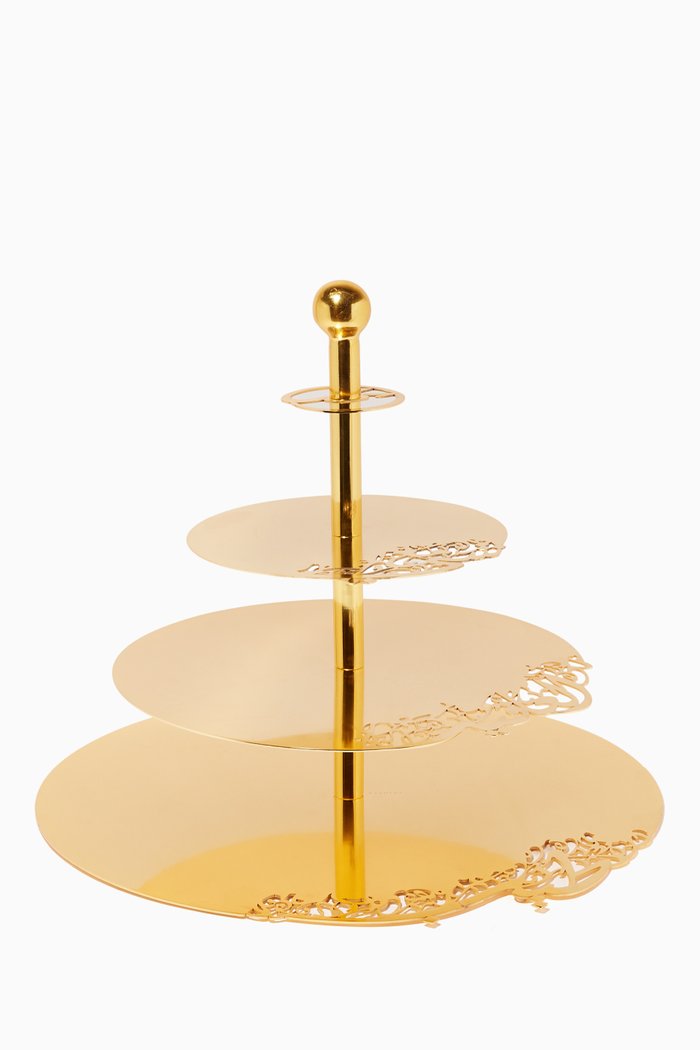 

Afiya 3-Tier Stand, Gold