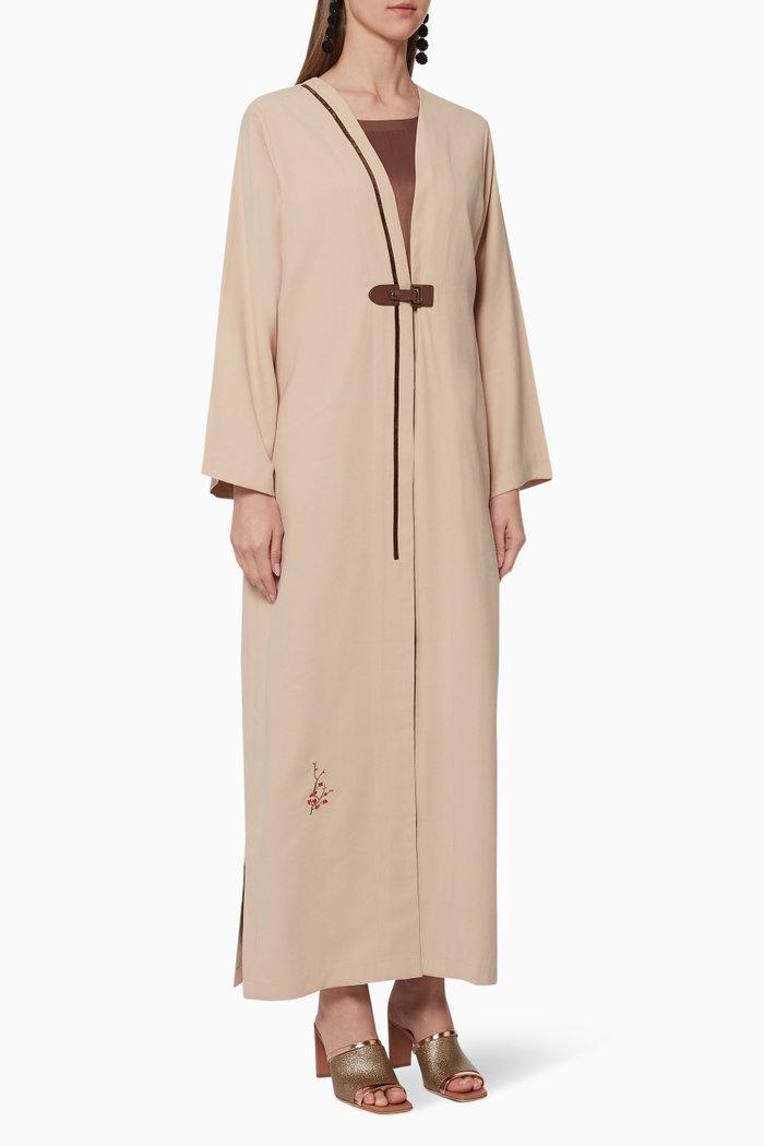 

Tencel Buckle Abaya, Multicolour