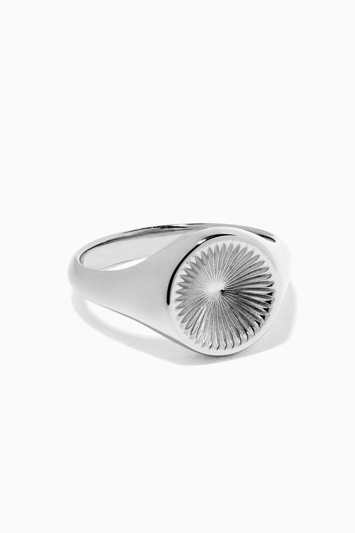 

Solar Signet Ring in Sterling Silver
