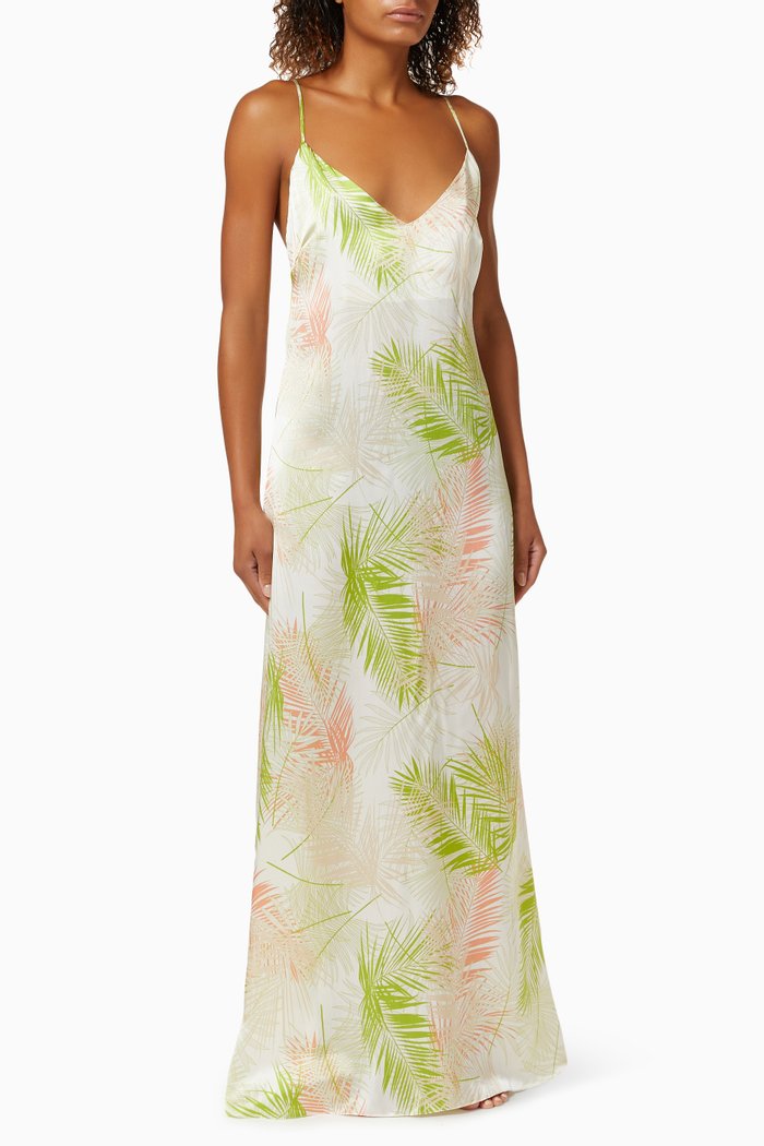 

Sophia Silk Slip Dress, Blue