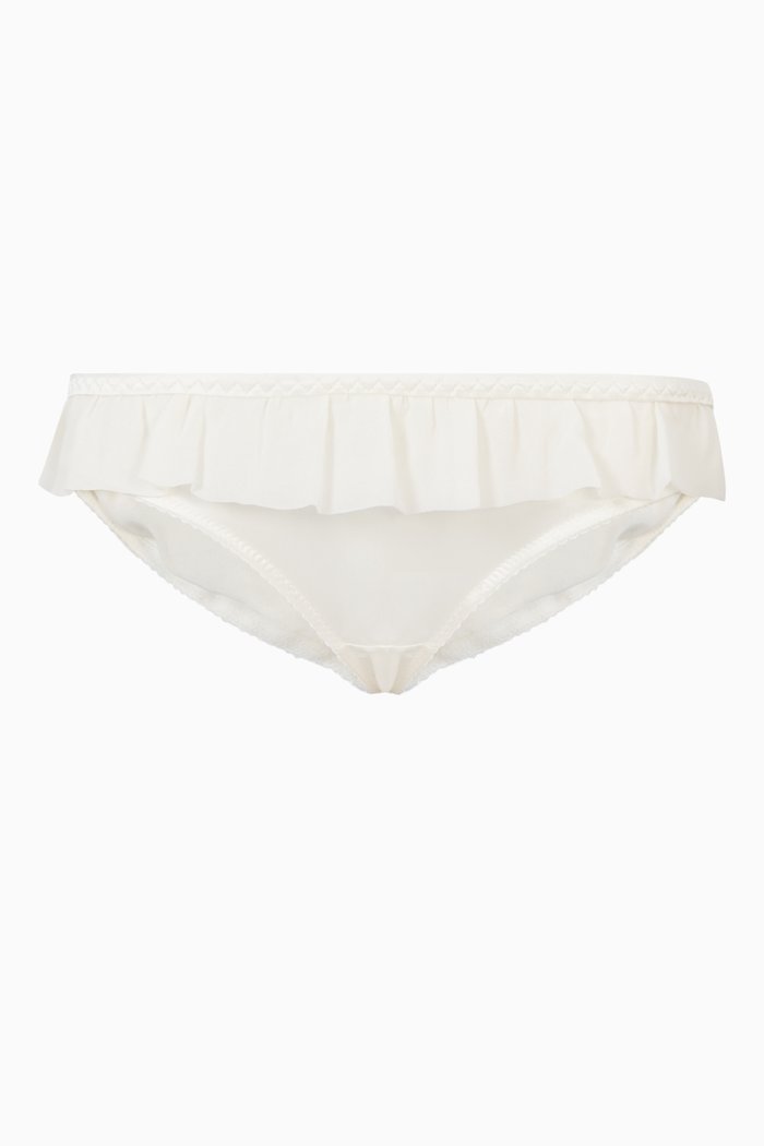 

Bardot Silk Satin Briefs, White