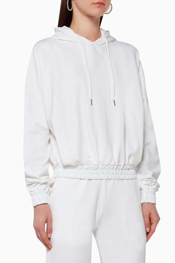 

Carol Cotton Hoodie, White