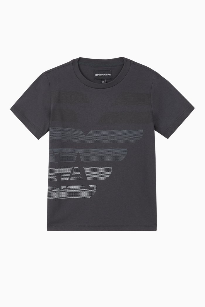 

Macro Eagle Logo Jersey T-Shirt, Blue