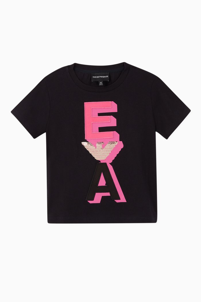 

EA Macro Sequin Jersey T-Shirt, Blue