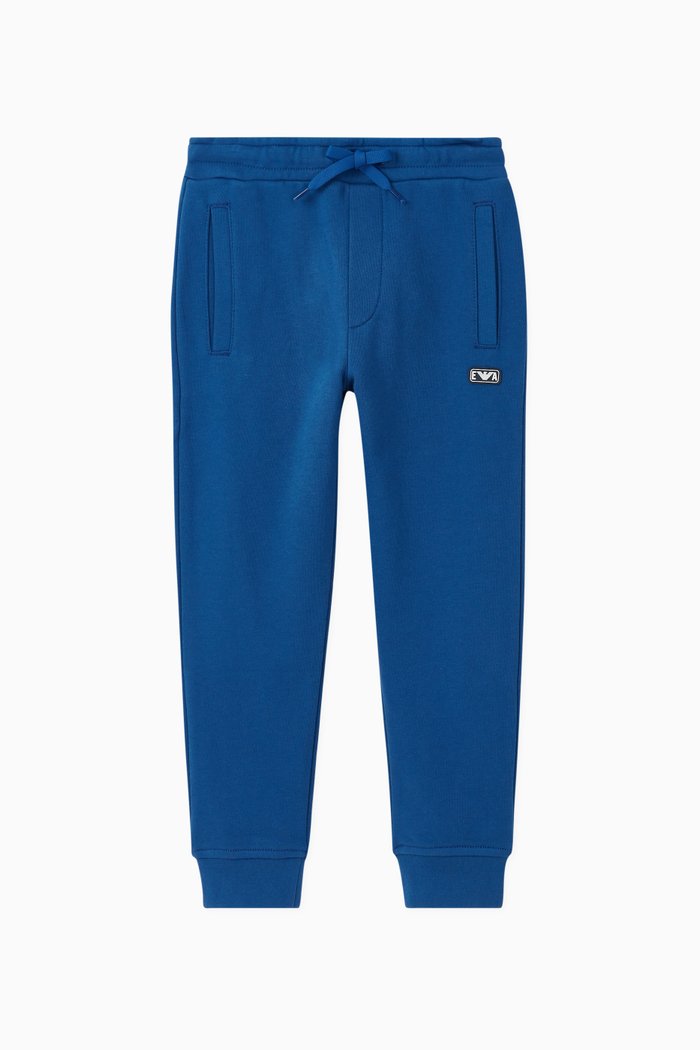 

Logo Patch Jersey Sweatpants, Blue