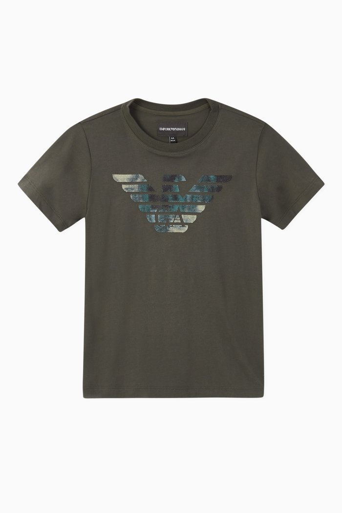 

EA Macro Eagle Jersey T-Shirt, Green