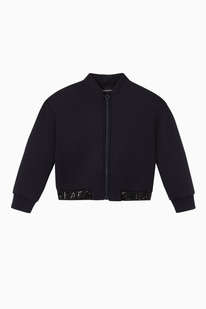 

Logo Band Scuba Knit Sweatshirt, Blue