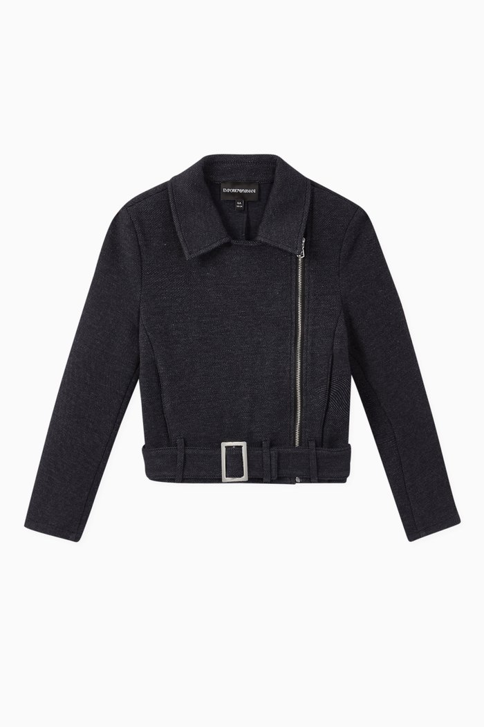 

Biker Denim Jacket, Blue