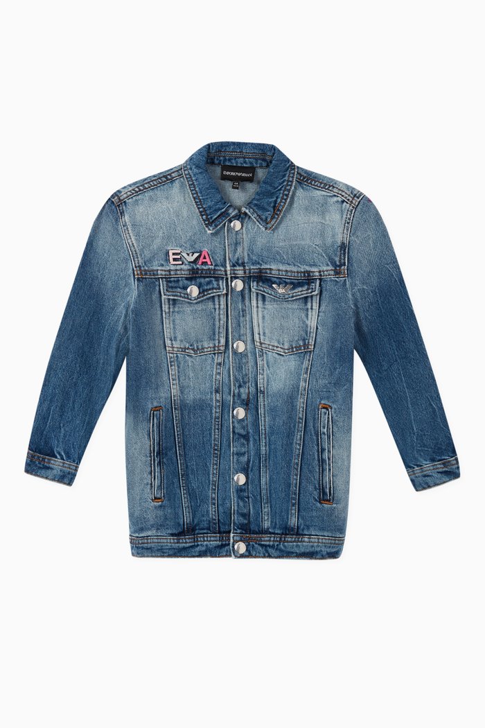 

EA Sunglasses Denim Jacket, Blue