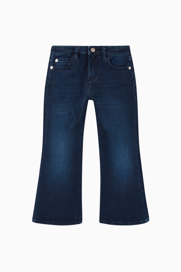 

Flared Denim Jeans, Blue