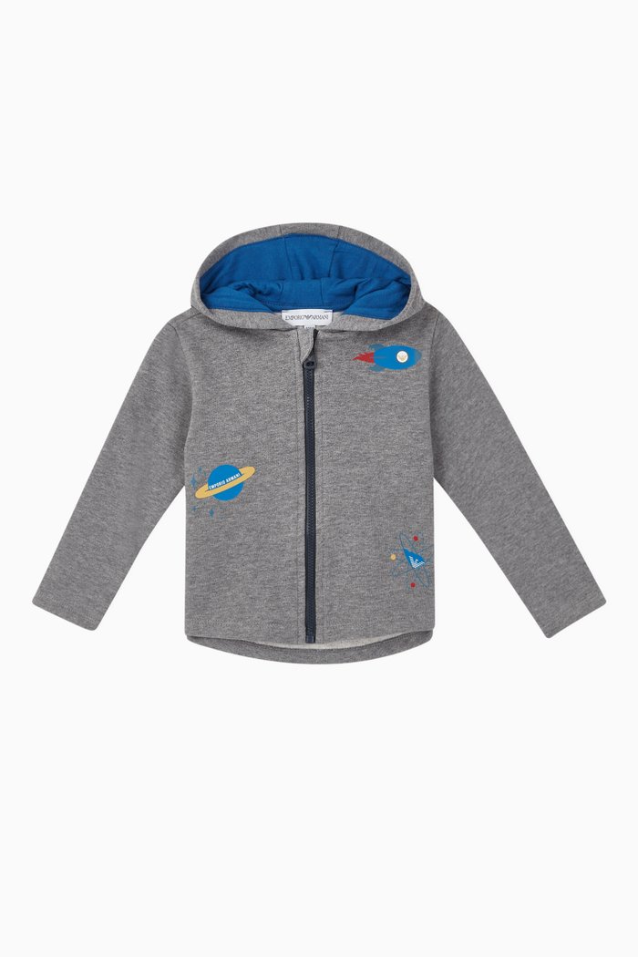 

EA Space Graphics Hooded Sweatshirt, Grey