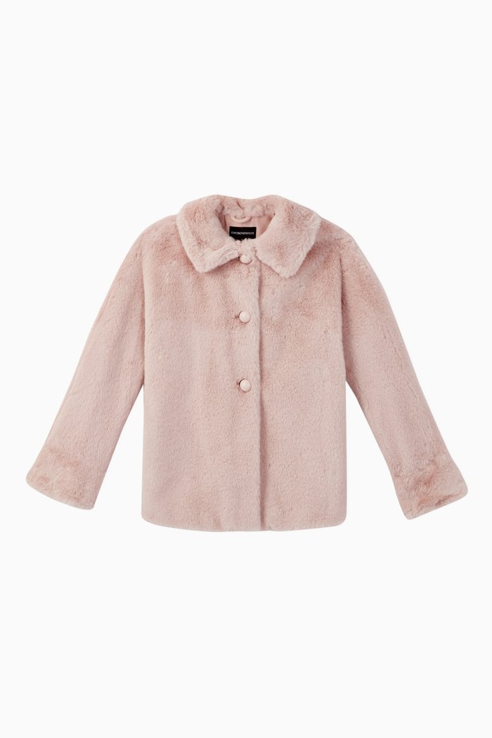 

Faux Fur Coat, Pink