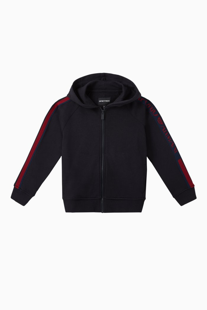 

Grosgrain Logo Jersey Sweatshirt, Blue