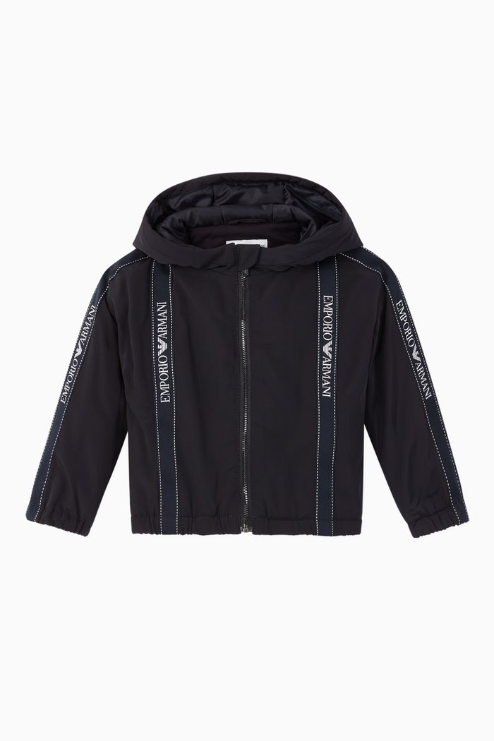 

EA Tape Padded Hooded Coat, Blue