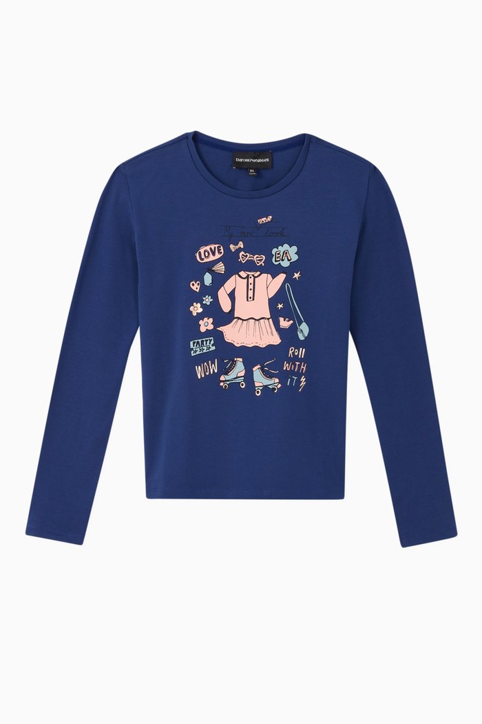 

Fashionista Jersey T-Shirt, Blue