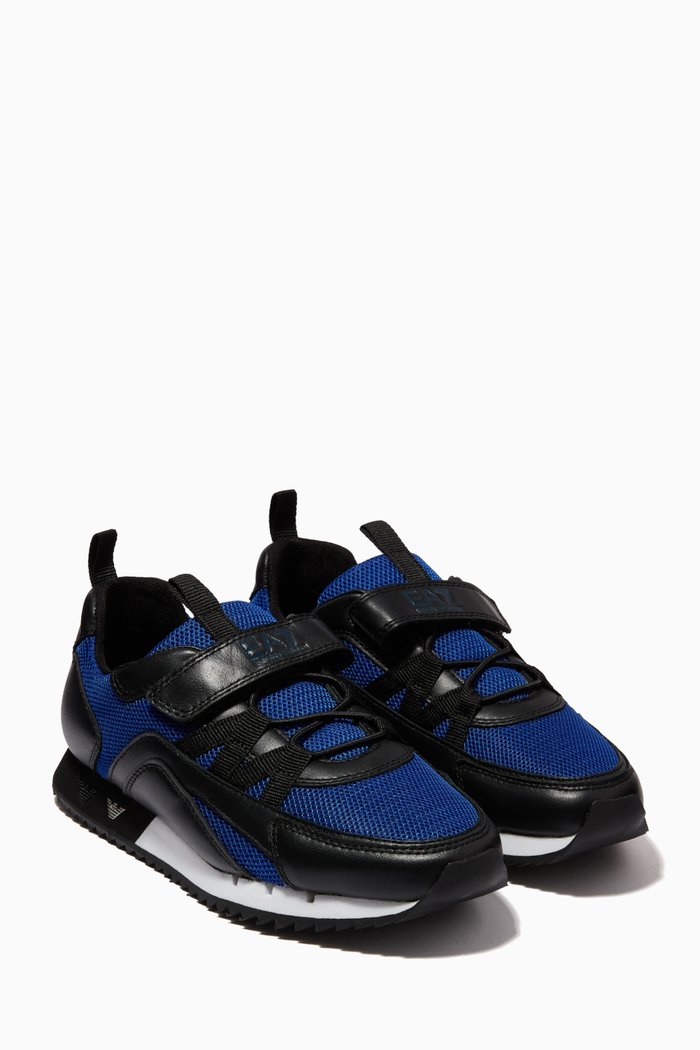 

EA7 Runner Sneakers in Mesh, Black
