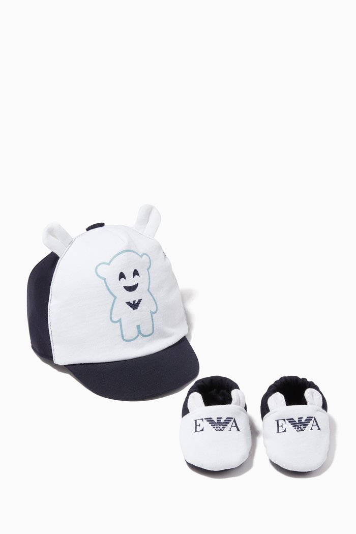 

Manga Bear Logo Set, White