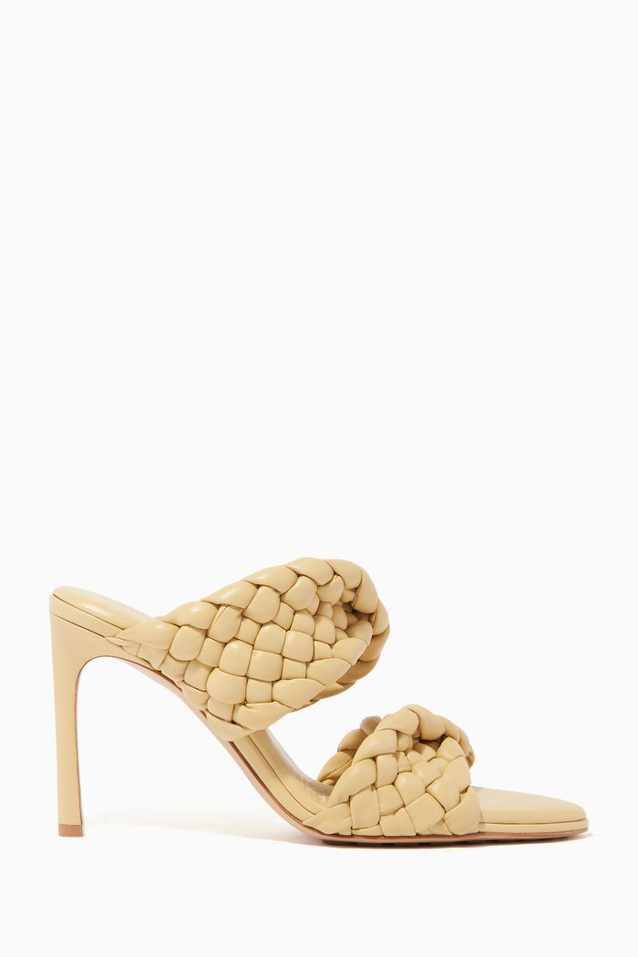 

The Curve Mule Sandals in Nappa, Neutral
