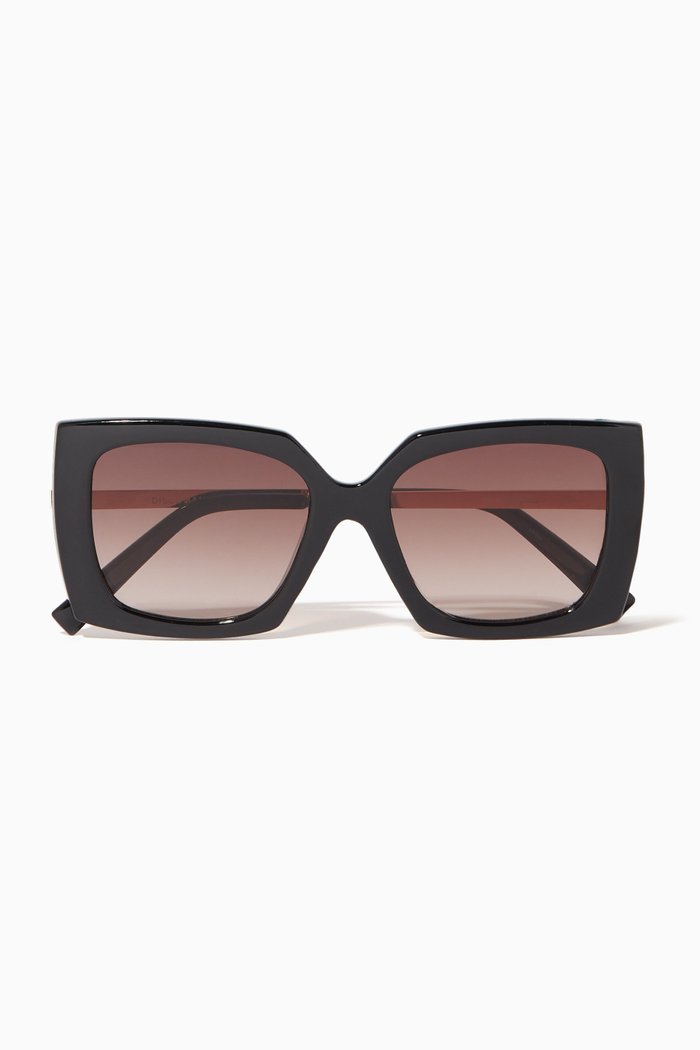 

Discomania Alt Fit Square Sunglasses, Black
