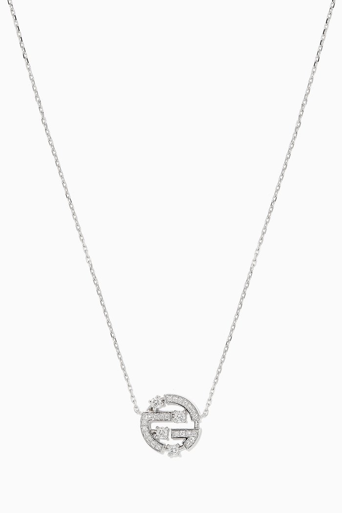 

Avenues Diamond Pendant Necklace in 18kt White Gold, Silver