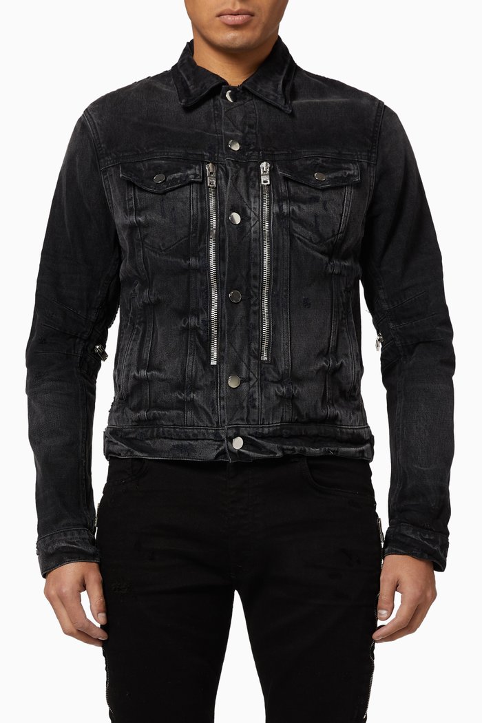 

Bandana MX2 Trucker Denim Jacket, Black