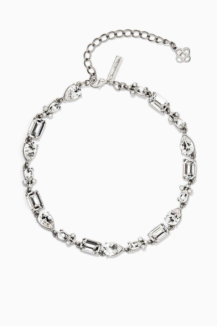 

Classic Crystal Necklace, Silver