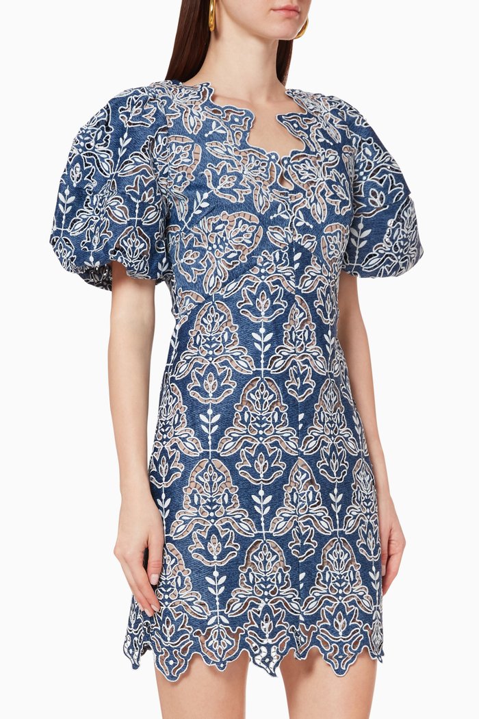 

Imogen Denim Lace Dress, Blue