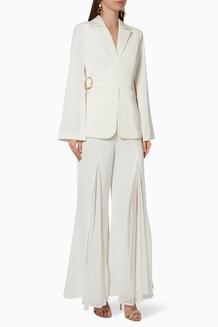 

Cara Blazer & Pant Set, White