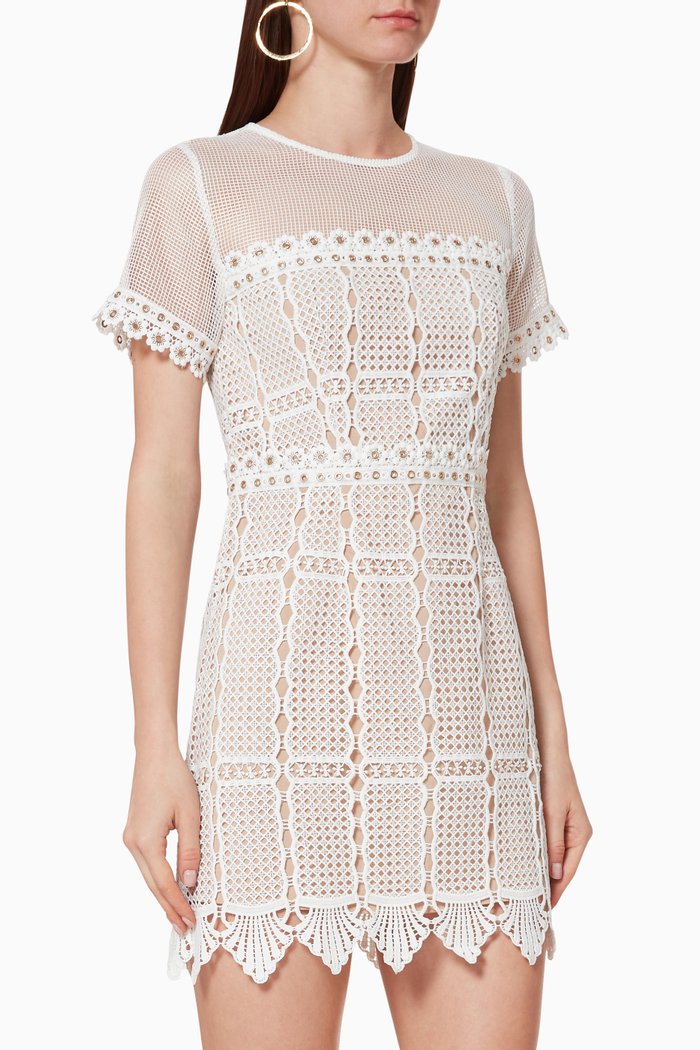 

Freyai Lace Dress, White