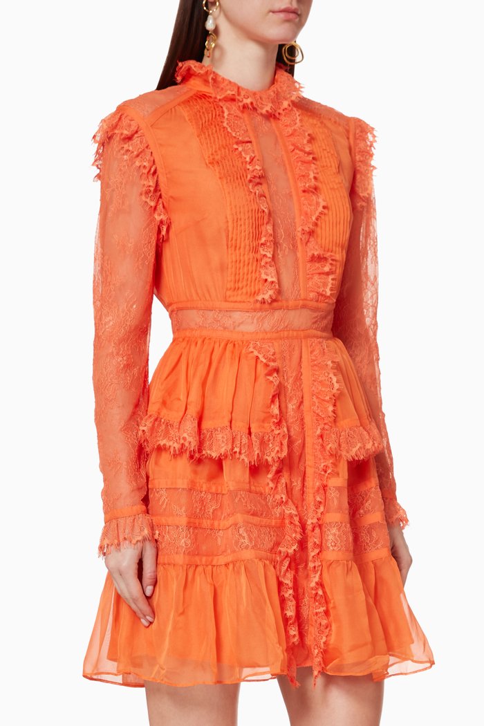

Rosaleen Chiffon Dress, Orange