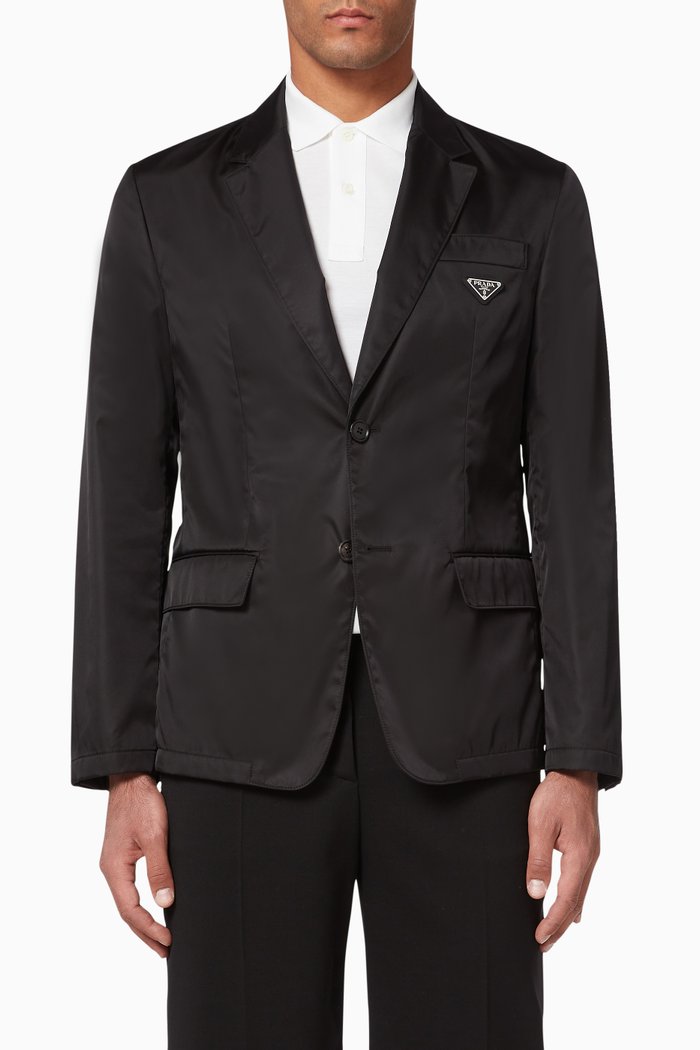

Triangle Logo Nylon Jacket, Black