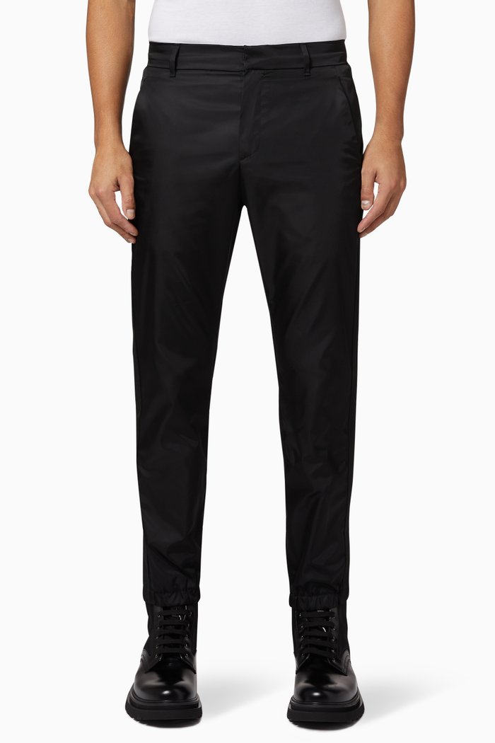 

Triangle Logo Nylon Pants, Black
