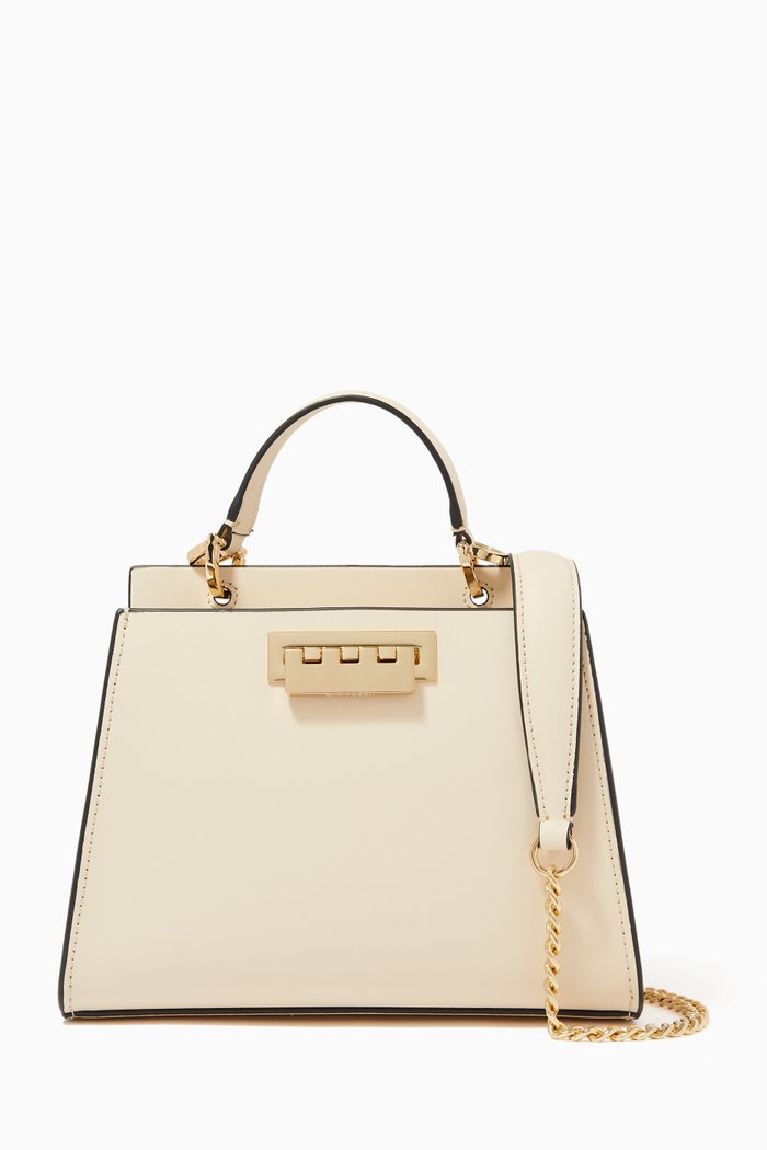 

Earthette Mini Shoulder Bag in Leather, White