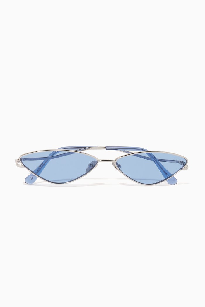 

XXX Cat Eye Sunglasses, Blue