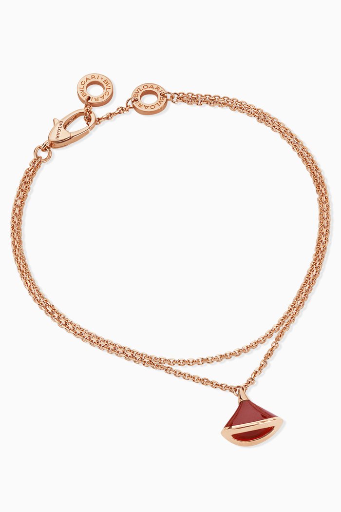 

Divas' Dream Carnelian Bracelet, Rose gold