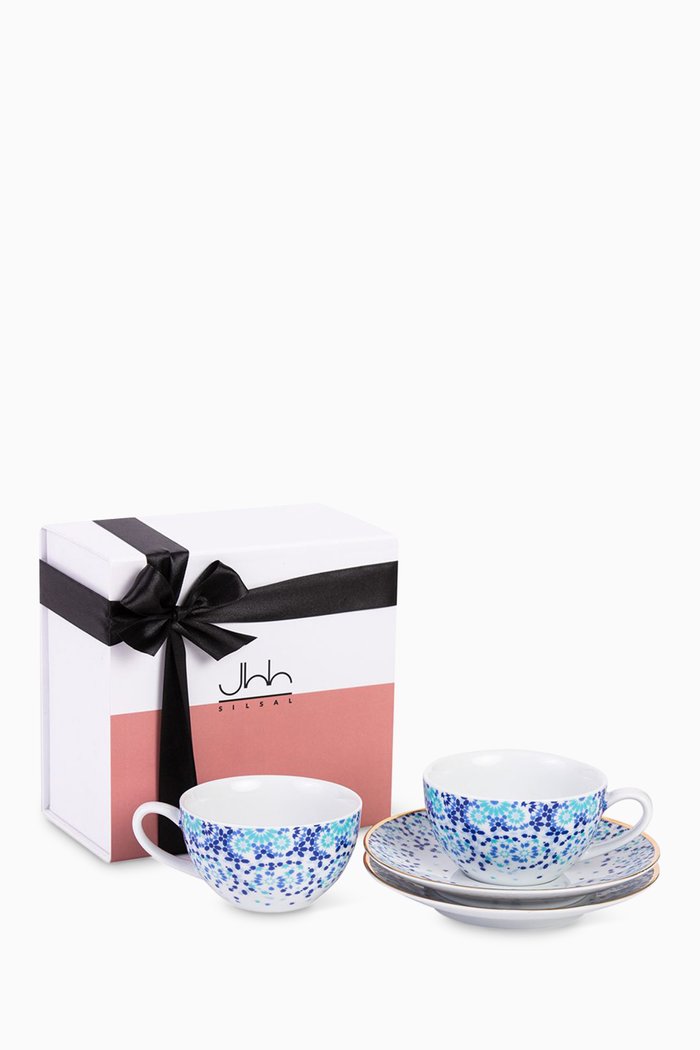 

Mirrors Teacup & Saucer, Set of 2, Multicolour